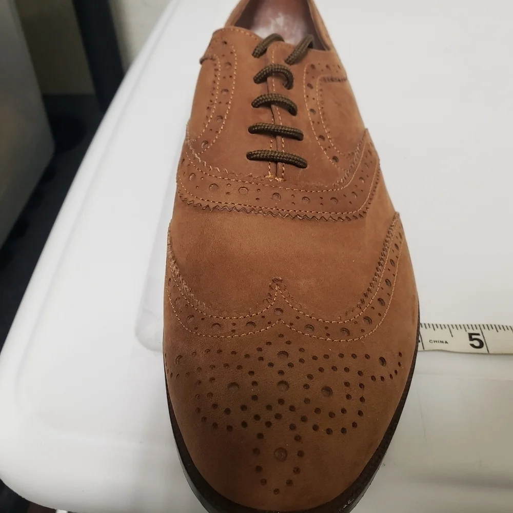 Handmade sz 8.5 mens shoes leather lace up